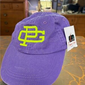 Purple Cap with Neon Yellow Logo